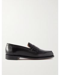 Grenson - Epsom Leather Penny Loafers - Lyst
