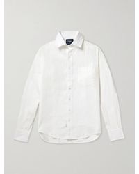 Drake's - Linen Shirt - Lyst