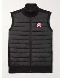 Canada Goose - Hybridge Slim-Fit Merino Wool And Quilted Nylon Down Gilet - Lyst