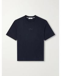 Stone Island - Garment-Dyed Printed Organic Cotton-Jersey T-Shirt - Lyst