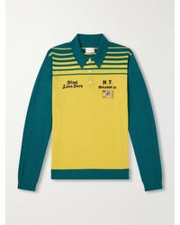 Aimé Leon Dore - Logo-Embroidered Merino Wool Polo Shirt - Lyst