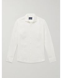 Thom Sweeney - Slim-fit Cutaway-collar Linen Shirt - Lyst