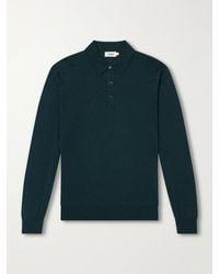 Altea - Wool, Silk And Cashmere-Blend Polo Sweater - Lyst