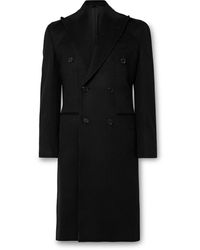 Saman Amel - Slim-fit Double-breasted Wool And Cashmere-blend Felt Overcoat - Lyst
