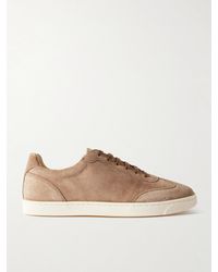 Brunello Cucinelli - Suede Low-Top Sneakers - Lyst