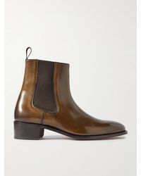 Tom Ford - Alec Burnished-leather Chelsea Boots - Lyst