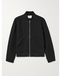 MR P. - Cotton And Linen-blend Bomber Jacket - Lyst