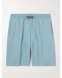 Paul Smith - Shorts a gamba dritta in lino con coulisse - Lyst