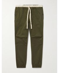 Beams Plus - Gym Tapered Stretch-cotton Twill Drawstring Trousers - Lyst