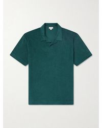 Sunspel - Sea Island Cotton-Terry Polo Shirt - Lyst