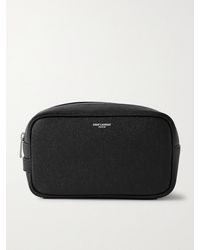 Saint Laurent - Full-Grain Leather Pouch - Lyst