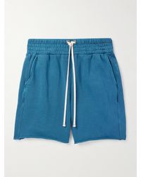 Les Tien - Yacht gerade geschnittene Shorts aus Baumwoll-Jersey mit Kordelzugbund in Stückfärbung - Lyst