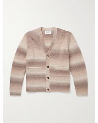 Corridor NYC - Striped Brushed Alpaca-Blend Cardigan - Lyst