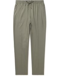 FRAME - Traveler Tm Lyocell And Cotton-blend Twill Drawstring Trousers - Lyst