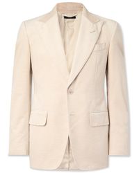 Tom Ford - Shelton Slim-Fit Cotton-Velvet Blazer - Lyst