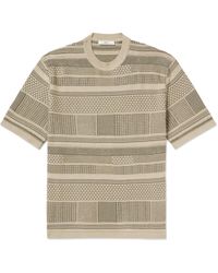 MR P. - Jacquard-knit Cotton T-shirt - Lyst