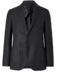 Lardini - Prince Of Wales Checked Wool Suit Jacket - Lyst
