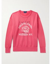 Polo Ralph Lauren - Logo-Print Cotton-Blend Jersey Sweatshirt - Lyst