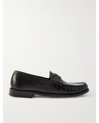 Rhude - Croc-effect Leather Penny Loafers - Lyst