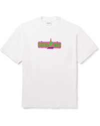 Stray Rats - Logo-print Cotton-jersey T-shirt - Lyst