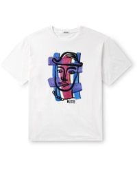 Bode - Chapeau Printed Cotton-jersey T-shirt - Lyst