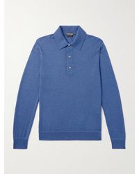 Tom Ford - Cashmere And Silk-Blend Polo Shirt - Lyst