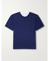 Eleventy - Linen T-Shirt - Lyst