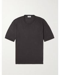 John Smedley - T-shirt slim-fit in cotone Sea Island Kempton - Lyst