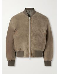 Our Legacy - Distressed Waxed Shell Bomber Jacket - Lyst