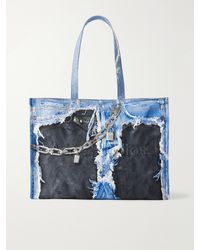 Acne Studios - Trompe L'Oeil Organic Cotton Tote Bag - Lyst