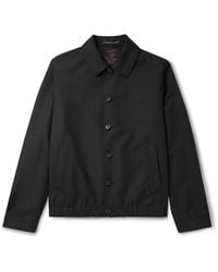 Slowear - Incotex Wool And Mohair-Blend Twill Bomber Jacket - Lyst