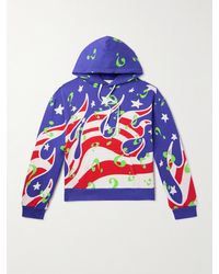Sky High Farm - Flame Printed Cotton-jersey Hoodie - Lyst