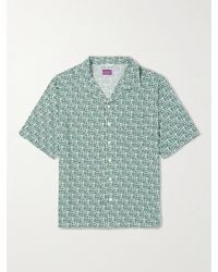 Onia - Camp-collar Printed Woven Shirt - Lyst