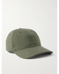 Loewe - Logo-appliquéd Cotton-canvas Baseball Cap - Lyst