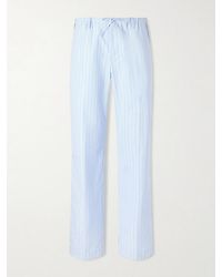 Dries Van Noten - Straight-Leg Striped Cotton-Poplin Drawstring Trousers - Lyst