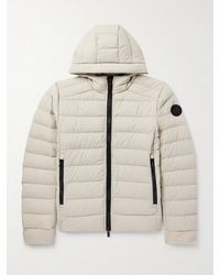 Canada Goose - Crofton Logo-appliquéd Quilted Enduraluxe® Hooded Down Jacket - Lyst