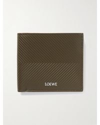 Loewe - Logo-Print Embossed Leather Billfold Wallet - Lyst