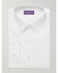 Ralph Lauren Purple Label Cotton Aston Tuxedo Shirt in White for Men Mens Clothing Shirts Formal shirts 