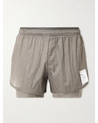 Satisfy - 3&Quot; Straight-Leg Layered Rippy&Trade; Ripstop And Justice&Trade; Shorts - Lyst
