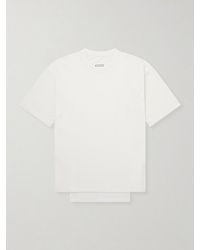 Maison Margiela - Layered Cotton-Jersey T-Shirt - Lyst