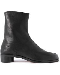 Maison Margiela - Tabi Split-toe Full-grain Leather Chelsea Boots - Lyst