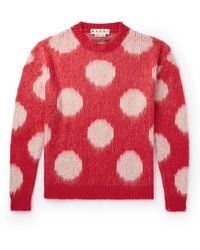 Marni - Polka-dot Intarsia-knit Sweater - Lyst