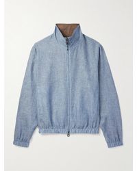 Loro Piana - Reversible Linen Bomber Jacket - Lyst