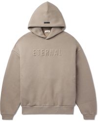 Fear Of God - Eternal Logo-Embossed Cotton-Blend Jersey Hoodie - Lyst