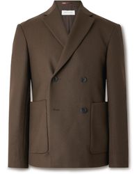 Dries Van Noten - Double-Breasted Wool-Twill Blazer - Lyst