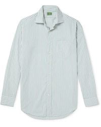 Sid Mashburn - Striped Cotton-chambray Shirt - Lyst