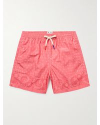 Altea - Slim-fit Mid-length Printed Swim Shorts - Lyst