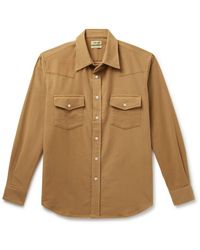 De Bonne Facture - Camargue Cotton-moleskin Shirt - Lyst