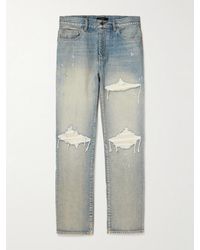Amiri - Mx1 Skinny-Fit Panelled Distressed Jeans - Lyst