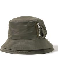 Sacai - Layered Nylon Bucket Hat - Lyst